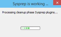 sysprep is working